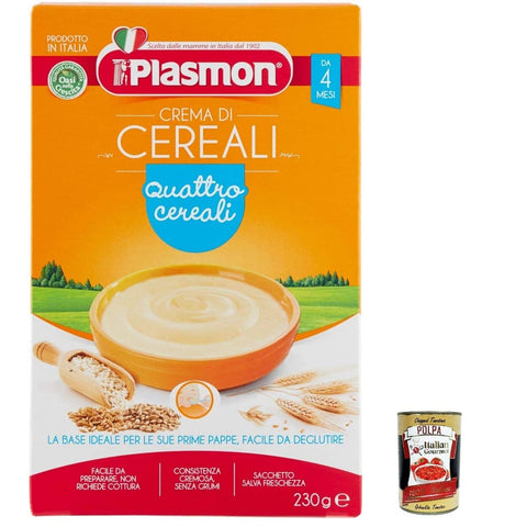Plasmon Nudeln & Pasta Plasmon Crema di Cereali Quattro Cereali 230 g Nudeln & Pasta italienisch Original 8001040040645