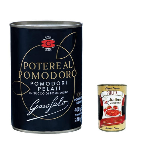 Pomodori Pasta & Saucen Pomodori pelati in succo di pomodoro, geschälte Tomaten 100% Tomaten Tomatensauce 12x 400 g inkl. Italian Gourmet polpa 400g Original italienisch 8000139938313