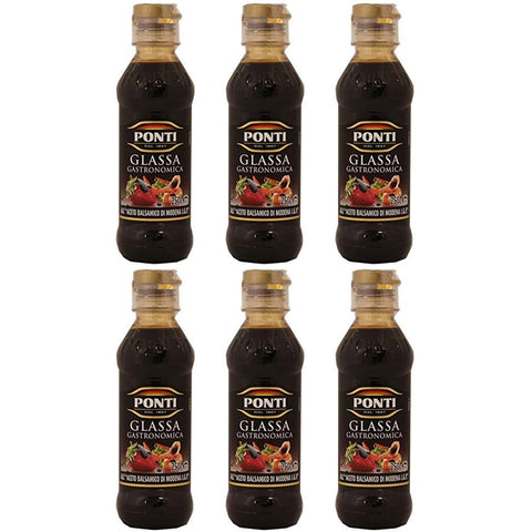 Ponti Aceto Balsamico di Modena IGP Balsamico-Essig sauce Würzsaucen 250ml 6x Original italienisch