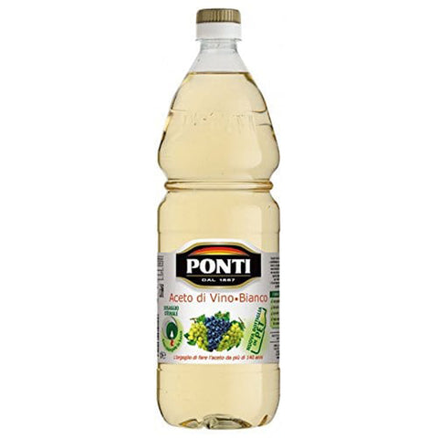 Ponti Aceto di Vino Bianco, Weinessig weiss essig. italien Küche 3x1000ml Original italienisch