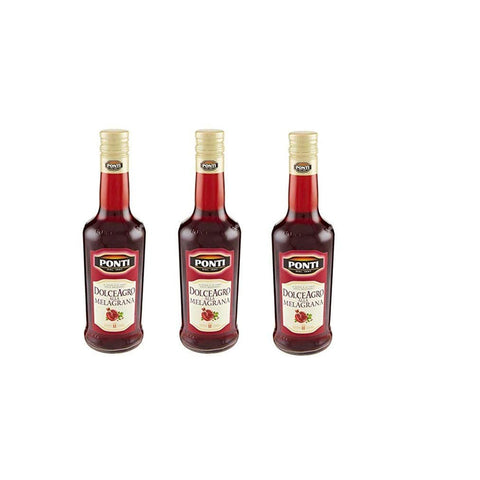 Ponti Aceto Dolce Agro Melagrana Granatapfelessig Essig bittersüß 500 ml 3x italienisch Original