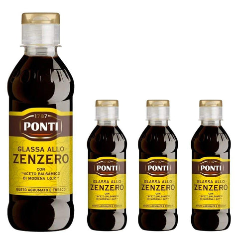 Ponti Glassa Allo Zenzero Gusto Originale E Agrumato 4 Confezioni da 245 Grammi italienisch Original Kaffeekapseln