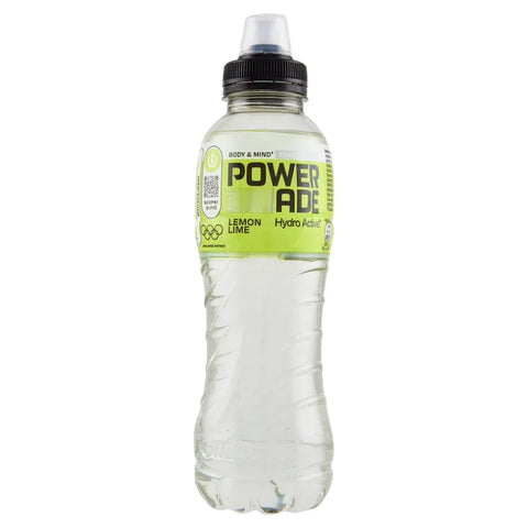 Powerade Energy Drinks 12x POWERADE Active Lemon e Lime Wasser mit Zitronen- und Limettengeschmack – Erfrischendes, kalorien- und zuckerfreies Getränk mit den Vitaminen B3 und B6 – Sportgetränk mit Mikronährstoffen in 500-ml-PET-Einwegflaschen 5449000341563