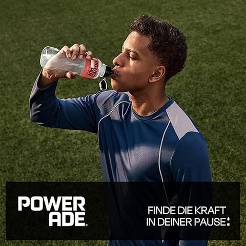 Powerade Energy Drinks 12x POWERADE Active Peach Apple Pfirsich-Apfel-Wasser – Kalorienfreies und zuckerfreies Erfrischungsgetränk mit den Vitaminen B3 und B6 – Sportgetränk mit Mikronährstoffen in Einwegflaschen PET 500 ml 5449000341556