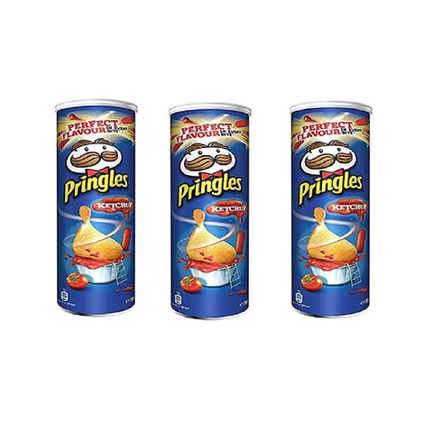 Pringles Perfect Flavour Ketchup Patatine Kartoffel chips 3x160g Original italienisch Sauce
