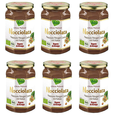 Rigoni di Asiago Haselnuss Rigoni di Asiago Nocciolata 6x 650 g | Nuss Nougat Creme | Haselnusscreme ohne Palmöl | Nuss Nougat Creme ohne Palmöl | Brotaufstrich italienisch Original 8001505007466