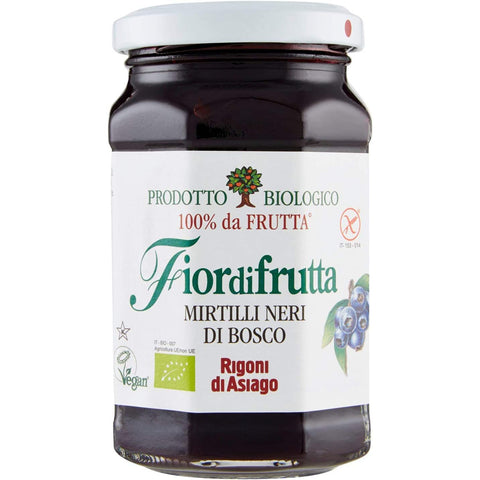 Rigoni di Asiago Fiordifrutta Italienisch Frutti di Bosco Beeren Marmelade Marmelade BIO 250g 12x Original italienisch