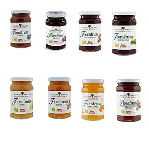 Rigoni di Asiago Konfitüren Rigoni di Asiago Testpaket Fiordifrutta BIO Brotaufstriche Konfitüre 8 x 250 g Konfitüren italienisch Original 8001505008012
