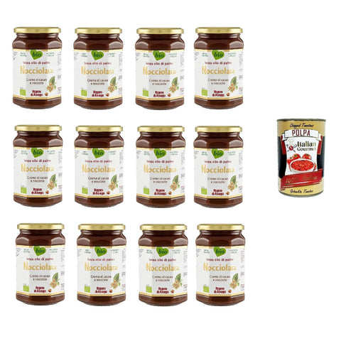 Rigoni di asiago Nocciolata Nuss Nougat Creme Haselnusscreme ohne Palmöl | Nuss Nougat Creme ohne Palmöl | Brotaufstrich 650 g 12x italienisch Original
