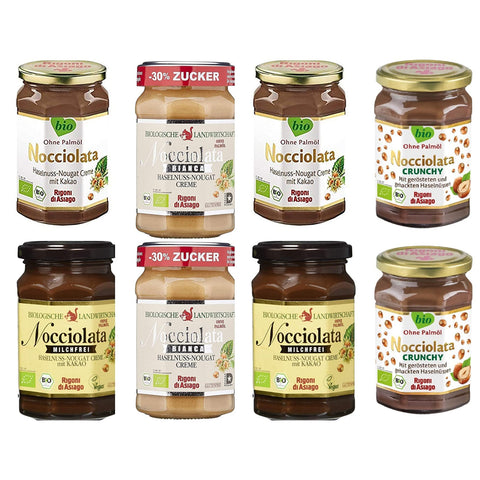 Rigoni di asiago Nocciolata, Milchfrei & Bianca Crunchy 6x270g Original italienisch Gebäck