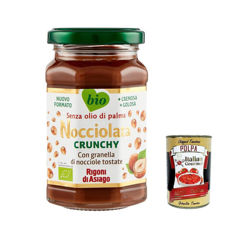 Rigoni di Asiago Nocciolata Crunchy, 6x 250 g, Haselnusscreme ohne Palmöl, Nuss Nougat Creme ohne Palmöl, Leckerer Brotaufstrich italienisch Original