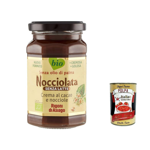 Rigoni di asiago Schokoladenaufstrich Rigoni di asiago Nocciolata - Milchfrei, 6x 250g, Haselnusscreme ohne Palmöl, Nuss Nougat Creme ohne Palmöl, Leckerer Brotaufstrich Original italienisch inkl. Italian Gourmet Polpa 400g 8052575090162