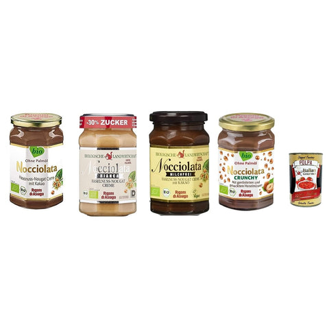 Rigoni di asiago Schokoladenaufstrich Rigoni di Asiago - Testpaket Nocciolata, Milchfrei Bianca & Crunchy 3x270 g + 1x250 g | Nuss Nougat Creme | Haselnusscreme Nuss Nougat Creme | Brotaufstrich 8052575090193