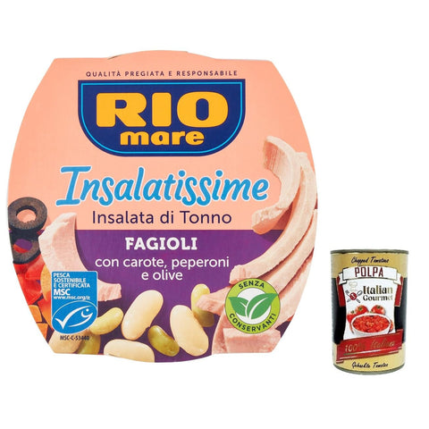 Rio Mare Insalatissime fagioli e tonno Mischung aus Bohnen und Thunfisch 160 g Fertiggerichte italienisch Original