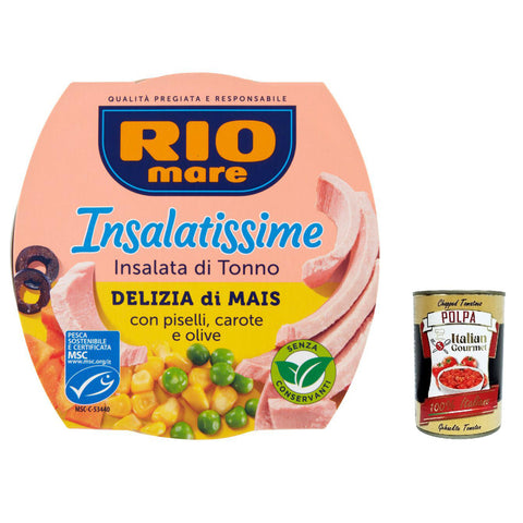 Rio Mare Tonno Insalatissime Delizia Mais e Tonno Mais und Thunfisch 3x160g Original italienisch Feinkost