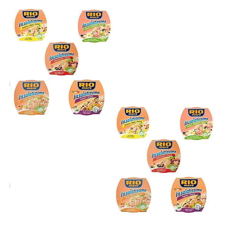Rio Mare TESTPAKET Insalatissime Thunfisch in Olivenöl Thunfischsalate 10x160g Original italienisch Feinkost