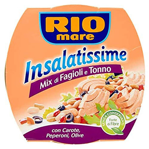 Rio Mare Insalatissime fagioli e tonno Mischung aus Bohnen und Thunfisch 3x160g Original italienisch Feinkost