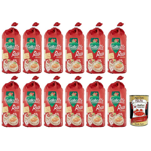 Riso Gallo Reis Riso Gallo Gallotte Le Rosse,Vollkornkuchen aus Rotem Reis,Packung mit 100 g italienisch Original 8001420010688