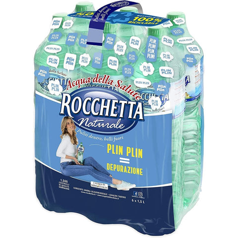 Rocchetta Stilles Wasser Rocchetta Acqua Minerale Naturale Natürliches Mineralwasser PET 1,5 Lt Italienisches Wasser italienisch Original 8009245001010