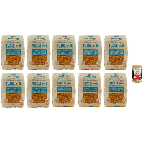Rummo Pasta Fusilli N° 48 senza Glutine, gluten free, 100% italienische Pasta nudeln glutenfrei 10x 400 g italienisch Original
