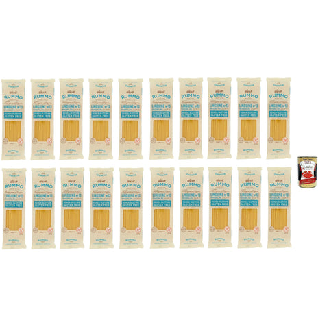 Rummo Pasta Linguine N° 13 senza Glutine gluten free 100% italienische Pasta nudeln glutenfrei 20x400 g italienisch Original + kostenlos polpa 400 g