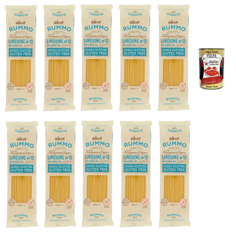 Rummo Internationale Nudeln Rummo Pasta Linguine N° 13 senza Glutine, gluten free, 100% Pasta nudeln glutenfrei 10x 400g inkl. Italian Gourmet polpa 400g Original italienisch 8008343880138