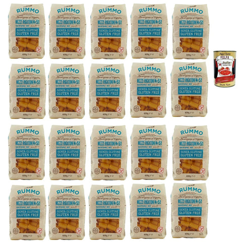 Rummo Internationale Nudeln Rummo Pasta Mezzi Rigatoni N° 51 senza Glutine, gluten free, 100% italienische Pasta nudeln glutenfrei 20x 400 g italienisch Original 8008343880510