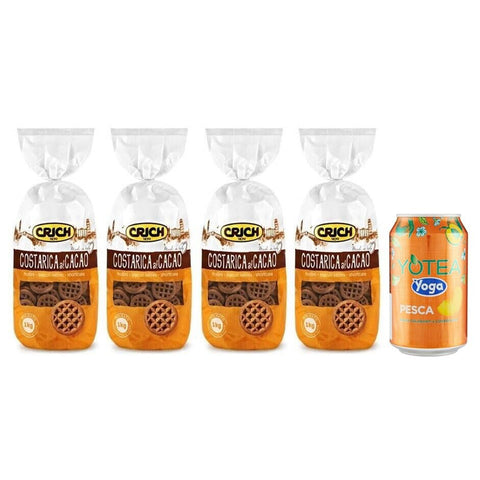 Rummo 4er-Pack Crich Kekse Costarica al Cacao Kakaokekse Beutel 1er-Pack Kostenlos Yoga Eistee Pfirsich Dose 1 Kg 330 ml italienisch Original