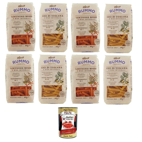 Rummo Koch- & Backzutaten Rummo Testpaket Glutenfreie Maccheroncelli N°7 Penne Rigate N°66 8x 300 gr Koch- & Backzutaten italienisch Original 8008343810661