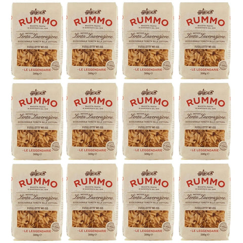 Rummo 12er - Pack Rummo Pasta Fusillotti N°155, Italienische Nudeln aus Hartweizengrieß, Italienische Pasta 500g Original italienisch