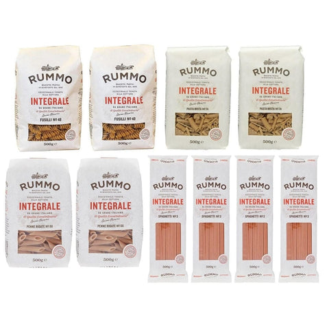 Rummo Kurze Pasta Rummo 10er - Pack TESTPAKET Rummo Pasta Integrale, 4 verschiedene Sorten Vollkornnudeln Nudeln Vollkorn Italienische Pasta 500g Original italienisch 8008343709057