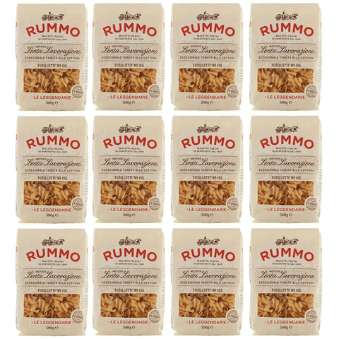 Rummo Kurze Pasta Rummo 12er - Pack Rummo Pasta Fusillotti N°155, Italienische Nudeln aus Hartweizengrieß, Italienische Pasta 500g Original italienisch 8008343201551