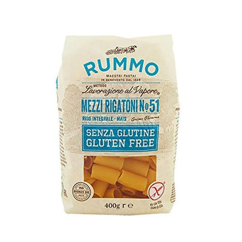 Rummo Kurze Pasta Rummo Mezzi Rigatoni glutenfrei Gr. 400 [12 pakete] Original italienisch 8008343880510