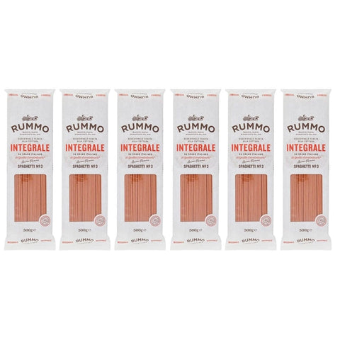 Rummo Längliche Pasta Rummo Pack Pasta Integrale Spaghetti N°3,Vollkornnudeln Nudeln Vollkorn Italienische Pasta 500 g italienisch Original 8008343709033