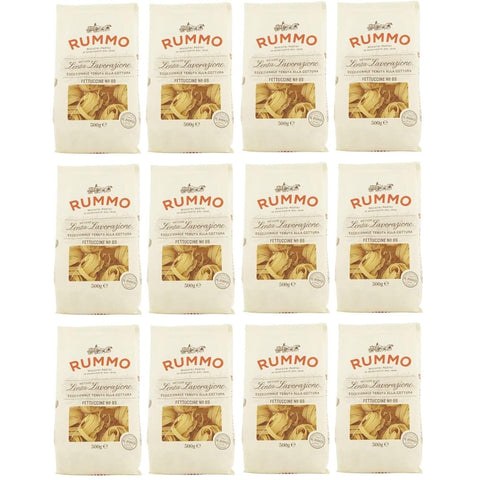 Rummo Längliche Pasta Rummo Pasta Fettuccine N°89,Italienische Nudeln aus Hartweizengrieß,Italienische Pasta 500g 12er-Pack Original italienisch 8008343200899