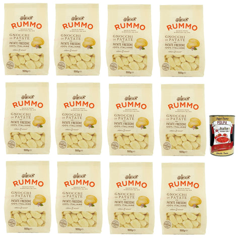 Rummo Gnocchi di patate 100% Italienisch Kartoffelklößchen Nudeln 500 g 12x italienisch Original Pasta + kostenlos 400 g