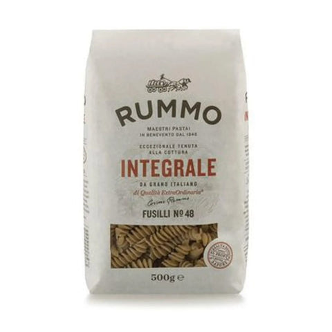 Rummo Pasta & Saucen Rummo Pasta Integrale Fusilli N. 48, Vollkornnudeln Nudeln Vollkorn Italienische Pasta 10x 500g inkl. Italian Gourmet polpa 400g Original italienisch 8008343700481