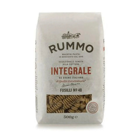 Rummo Pasta Integrale Fusilli N. 48, Vollkornnudeln Nudeln Vollkorn Italienische Pasta 10x 500g inkl. Italian Gourmet polpa 400g Original italienisch