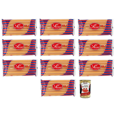 Russo Candele N°73 Hartweizengrieß Pasta,100% Italienischer Weizen,500 g Packung Kurze Pasta italienisch Original