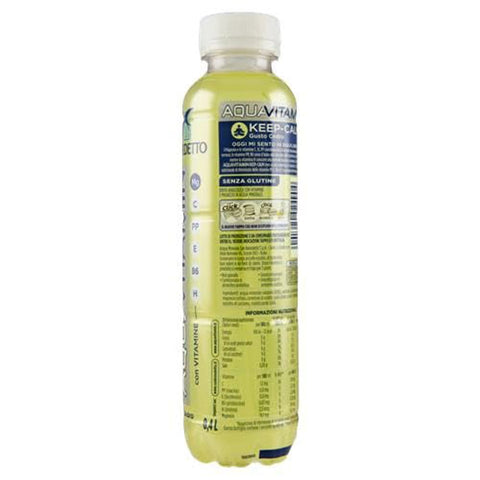 San Benedetto Aromatisiertes Wasser San Benedetto Aquavitamin Keep Calm Erfrischungsgetränk mit Vitaminen und Magnesium 12 x 40 cl italienisch Original