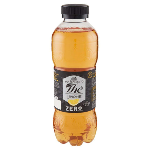 San Benedetto Zero Eistee The' Zitrone Limone PET ohne Zucker tea erfrischend 12x0,5l Original italienisch Getränk