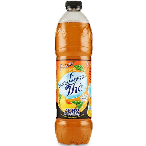 San Benedetto Pesca Zero Eistee The 'Peach PET ohne Zucker Tee erfrischend ohne Zucker 6x1,5l Original italienisch Getränk