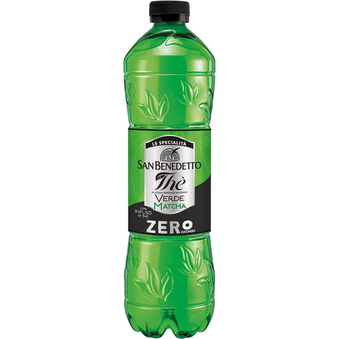 San Benedetto Eistee The' Verde Zero grüner Tee erfrischend zuckerfrei PET mit Tee Aufguss in natürlichem Mineralwasser 6x 1500ml italienisch Original