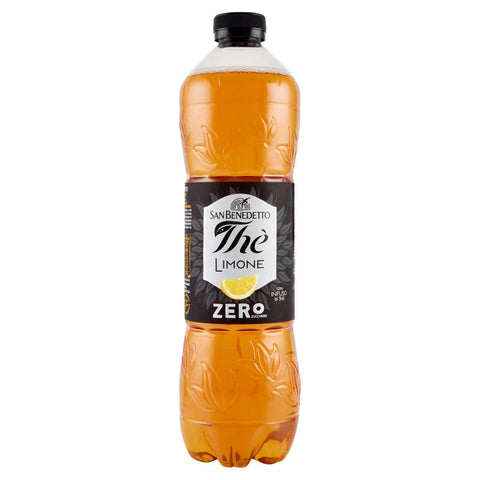 San Benedetto Zero Eistee The' Zitrone PET ohne Zucker tea erfrischend 6x1,5l Original italienisch Getränk