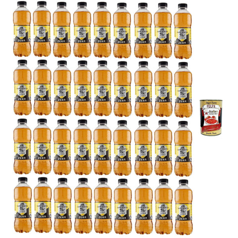 San Benedetto Thè Limone zero 36x 500 ml, Eistee The' Zitrone ohne Zucker PET Einweg, ice tea erfrischend, Ohne Konservierungsstoffe und künstliche Farbstoffe italienisch Original