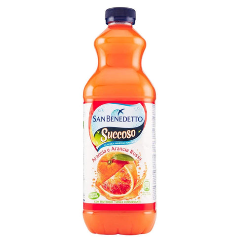 San Benedetto Succoso Arancia e Arancia Rossa Orange und Blutorange PET Flasche 1, 5 Liter Fruchtsaft 6x Original italienisch