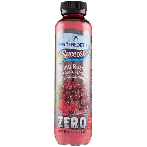 San Benedetto Fruchtsäfte San Benedetto Succoso Rote Früchte zero PET ohne zucker 40cl Fruchtsaft saft 12x Original italienisch 8001620015643