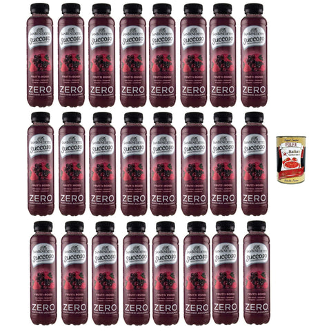 San Benedetto Succoso Zero Frutti rossi PET 24\x PET Rote Früchte ohne zucker Fruchtsaft saft redberries juice sugar free 40 cl italienisch Original Pastasauce