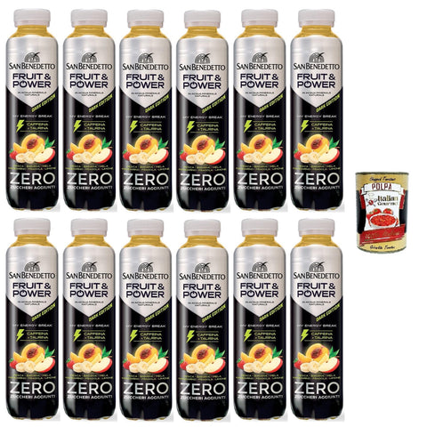 San Benedetto Fruit & Power Zero Dark Edition ohne Zuckerzusatz 12x 400ml italienisch Original