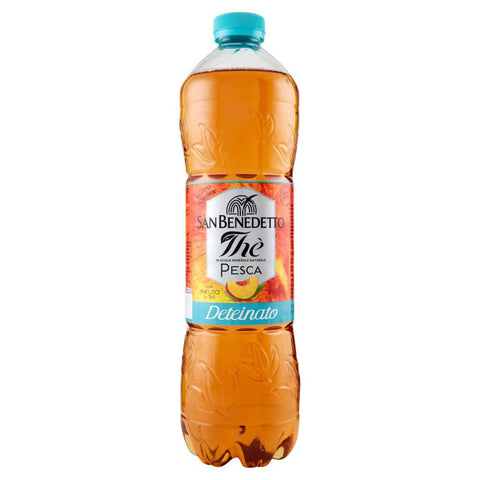 San Benedetto the deteinato pesca PET der entkoffeinierte Pfirsich alkoholfreies Getränk erfrischendes Getränk 12x1,5l Original italienisch